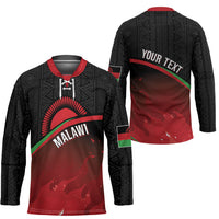 Malawi Football Personalized Blazing Fires Hockey Jersey Scorchers Fighting