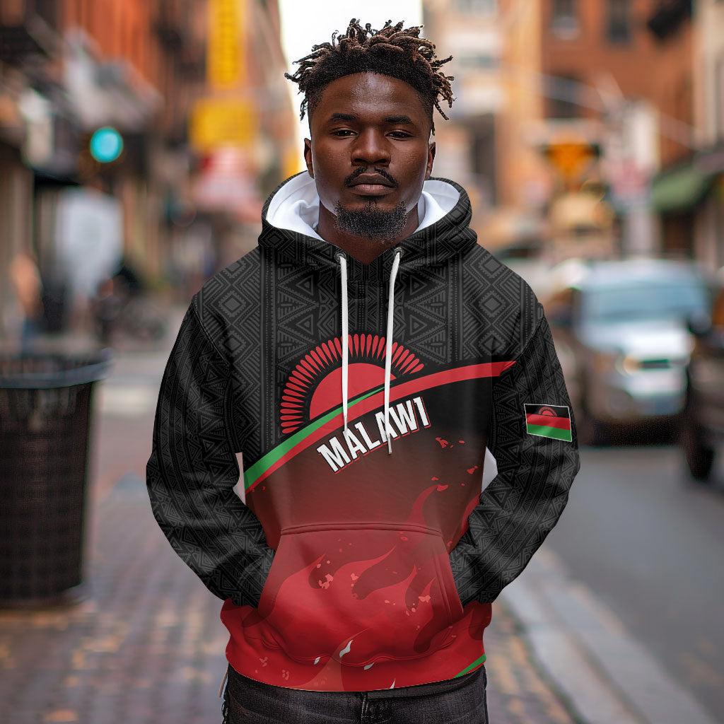 Malawi Football Personalized Blazing Fires Hoodie Scorchers Fighting