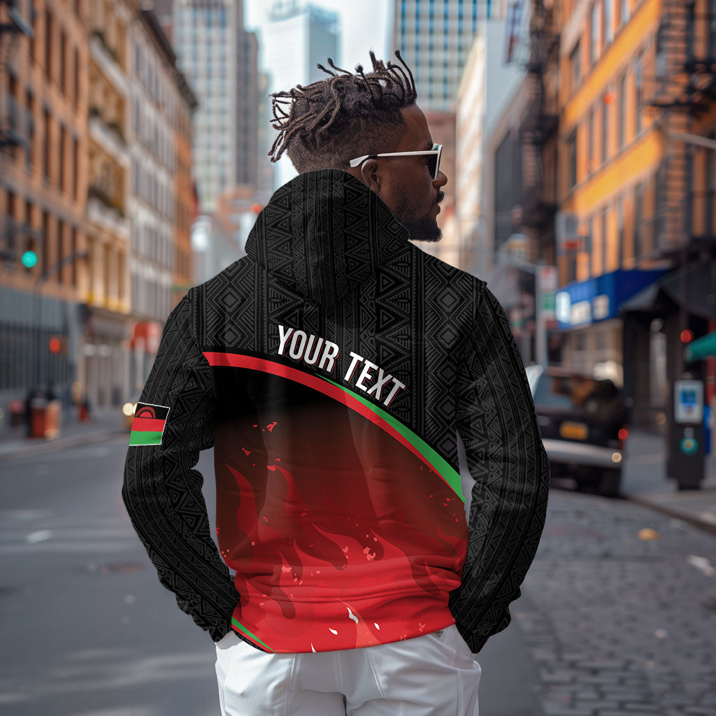 Malawi Football Personalized Blazing Fires Hoodie Scorchers Fighting