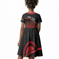 Malawi Football Personalized Blazing Fires Kid Short Sleeve Dress Scorchers Fighting