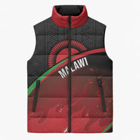 Malawi Football Personalized Blazing Fires Sleeveless Puffer Jacket Scorchers Fighting