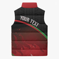 Malawi Football Personalized Blazing Fires Sleeveless Puffer Jacket Scorchers Fighting