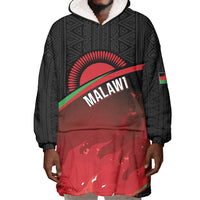 Malawi Football Personalized Blazing Fires Wearable Blanket Hoodie Scorchers Fighting