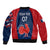 Personalised France Rugby Bomber Jacket 2023 World Cup Allez Les Bleus Grunge Style LT7 - Wonder Print Shop