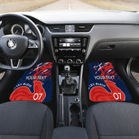 Personalised France Rugby Car Mats 2023 World Cup Allez Les Bleus Grunge Style LT7 - Wonder Print Shop