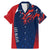 Personalised France Rugby Family Matching Mermaid Dress and Hawaiian Shirt 2023 World Cup Allez Les Bleus Grunge Style LT7 - Wonder Print Shop