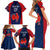personalised-france-rugby-family-matching-short-sleeve-bodycon-dress-and-hawaiian-shirt-2023-world-cup-allez-les-bleus-grunge-style
