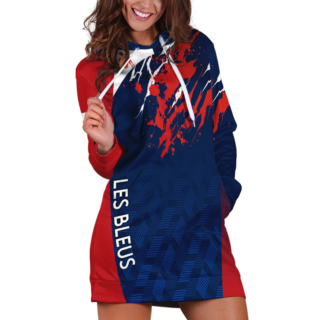 personalised-france-rugby-hoodie-dress-2023-world-cup-allez-les-bleus-grunge-style