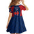 personalised-france-rugby-kid-short-sleeve-dress-2023-world-cup-allez-les-bleus-grunge-style