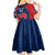 personalised-france-rugby-kid-short-sleeve-dress-2023-world-cup-allez-les-bleus-grunge-style