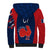 Personalised France Rugby Sherpa Hoodie 2023 World Cup Allez Les Bleus Grunge Style - Wonder Print Shop