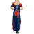 Personalised France Rugby Summer Maxi Dress 2023 World Cup Allez Les Bleus Grunge Style - Wonder Print Shop