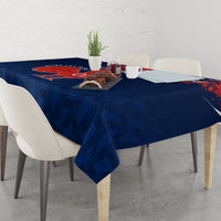 Personalised France Rugby Tablecloth 2023 World Cup Allez Les Bleus Grunge Style - Wonder Print Shop