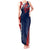 Personalised France Rugby Tank Maxi Dress 2023 World Cup Allez Les Bleus Grunge Style - Wonder Print Shop