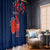 Personalised France Rugby Window Curtain 2023 World Cup Allez Les Bleus Grunge Style - Wonder Print Shop