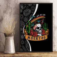 Mexico Day Of The Dead Canvas Wall Art Sombrero Sugar Skull With Roses LT7 - Wonder Print Shop