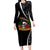 Mexico Day Of The Dead Family Matching Long Sleeve Bodycon Dress and Hawaiian Shirt Sombrero Sugar Skull With Roses LT7 - Wonder Print Shop