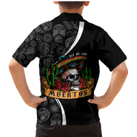 Mexico Day Of The Dead Family Matching Mermaid Dress and Hawaiian Shirt Sombrero Sugar Skull With Roses LT7 - Wonder Print Shop