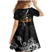 Mexico Day Of The Dead Family Matching Mermaid Dress and Hawaiian Shirt Sombrero Sugar Skull With Roses LT7 - Wonder Print Shop