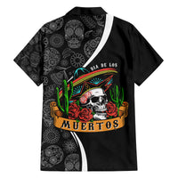 Mexico Day Of The Dead Family Matching Off Shoulder Short Dress and Hawaiian Shirt Sombrero Sugar Skull With Roses LT7 - Wonder Print Shop