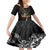 Mexico Day Of The Dead Family Matching Short Sleeve Bodycon Dress and Hawaiian Shirt Sombrero Sugar Skull With Roses - Wonder Print Shop