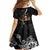 Mexico Day Of The Dead Family Matching Short Sleeve Bodycon Dress and Hawaiian Shirt Sombrero Sugar Skull With Roses - Wonder Print Shop