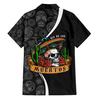 Mexico Day Of The Dead Hawaiian Shirt Sombrero Sugar Skull With Roses - Wonder Print Shop