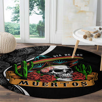 mexico-day-of-the-dead-round-carpet-sombrero-sugar-skull-with-roses