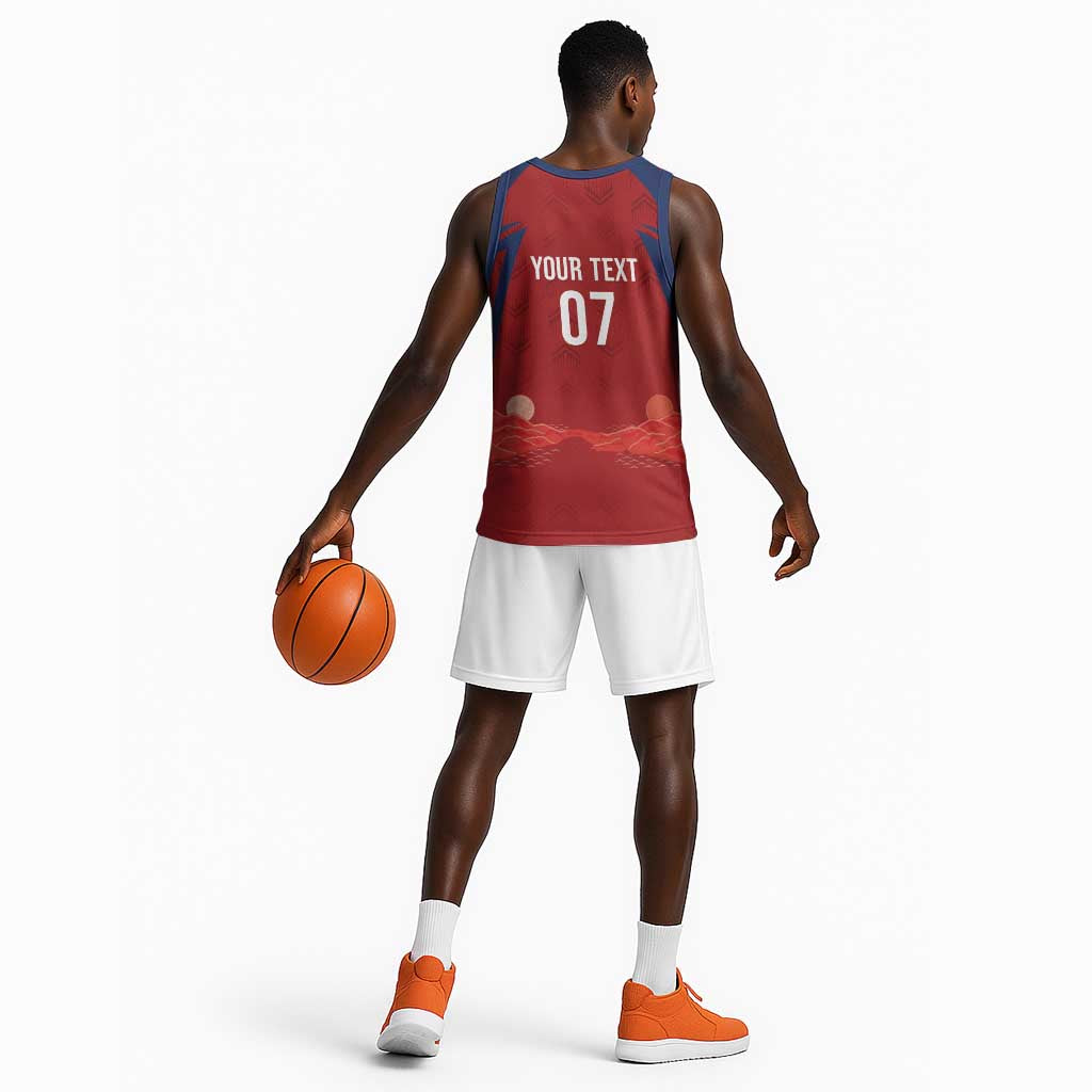 Afro-Panama Football 2026 Custom Basketball Jersey La Marea Roja Making History - Wonder Print Shop