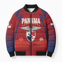 Afro-Panama Football 2026 Custom Bomber Puffer Jacket La Marea Roja Making History - Wonder Print Shop