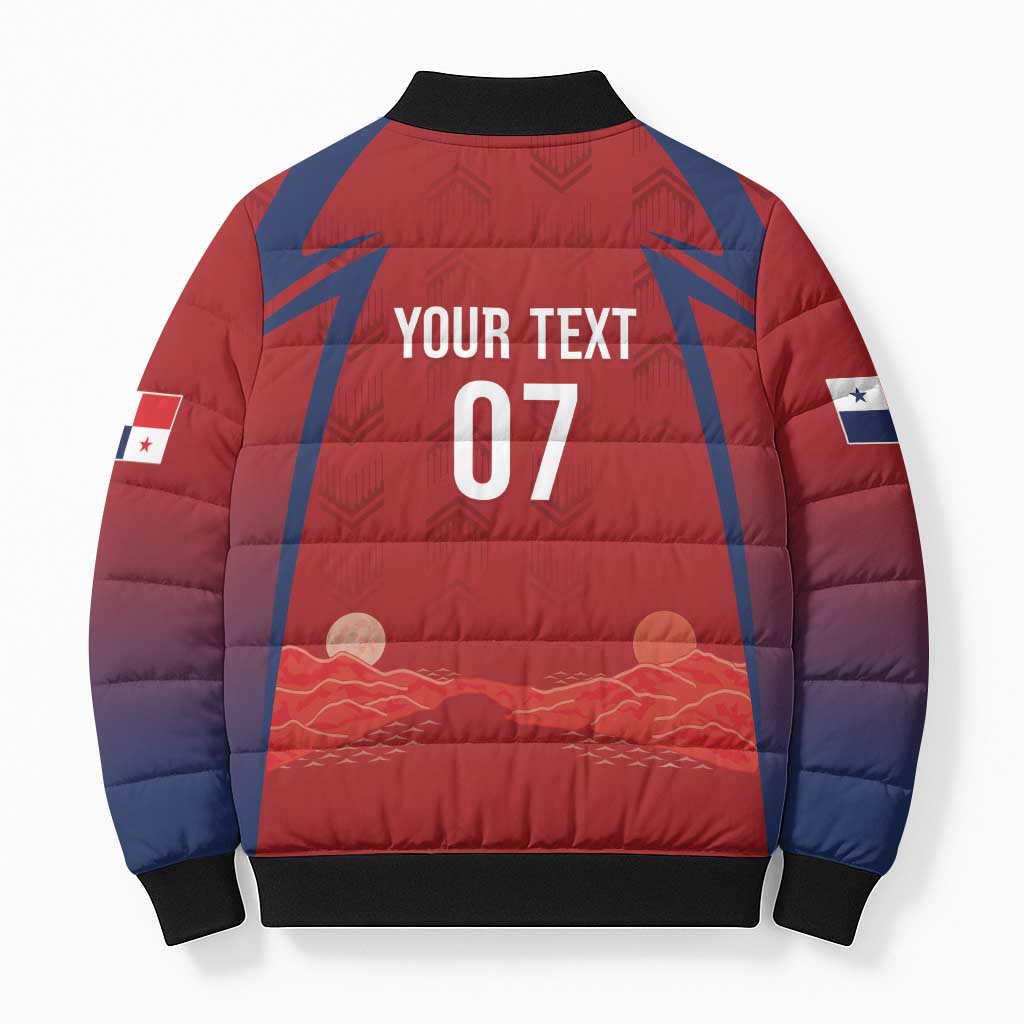 Afro-Panama Football 2026 Custom Bomber Puffer Jacket La Marea Roja Making History - Wonder Print Shop