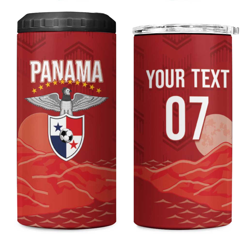 Afro-Panama Football 2026 Custom 4 in 1 Can Cooler Tumbler La Marea Roja Making History - Wonder Print Shop
