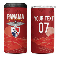 Afro-Panama Football 2026 Custom 4 in 1 Can Cooler Tumbler La Marea Roja Making History - Wonder Print Shop