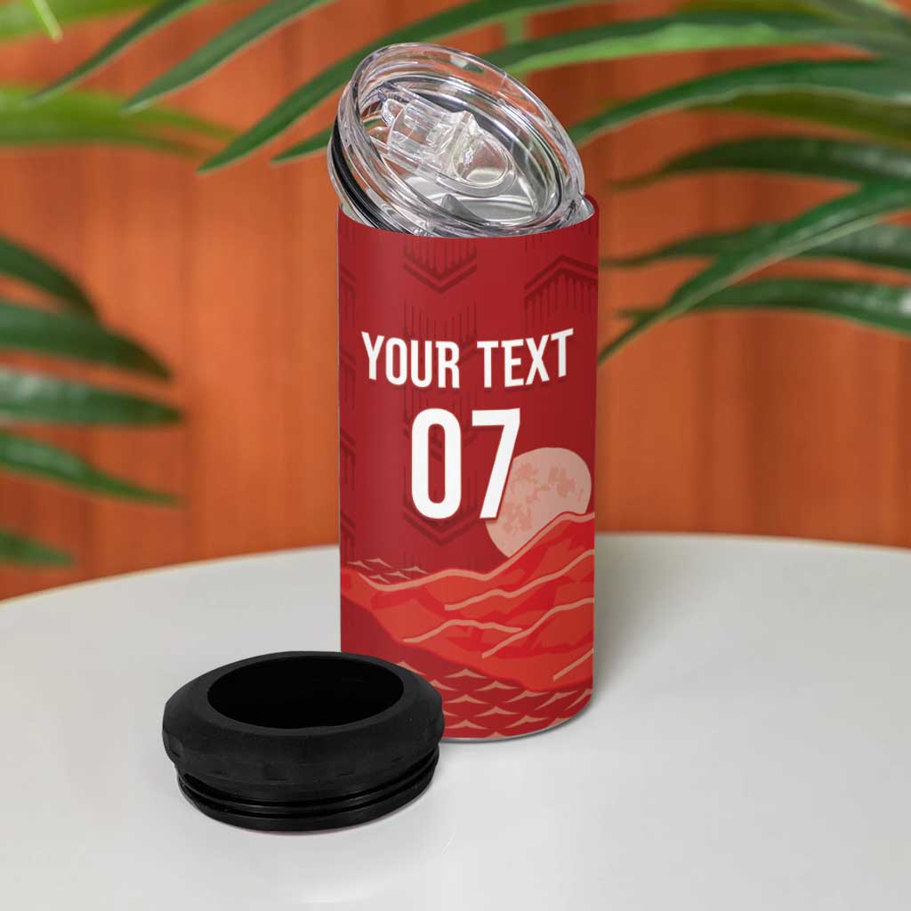 Afro-Panama Football 2026 Custom 4 in 1 Can Cooler Tumbler La Marea Roja Making History - Wonder Print Shop