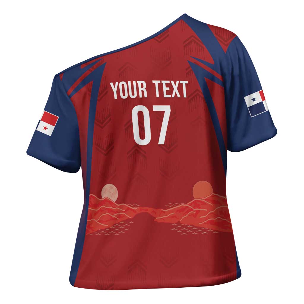 Afro-Panama Football 2026 Custom Cross Shoulder Shirt La Marea Roja Making History - Wonder Print Shop
