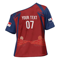 Afro-Panama Football 2026 Custom Cross Shoulder Shirt La Marea Roja Making History - Wonder Print Shop