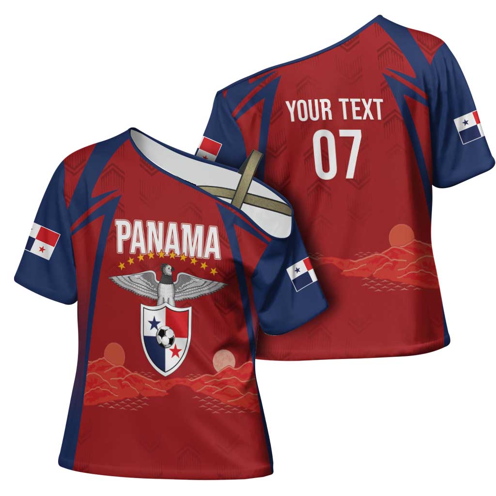 Afro-Panama Football 2026 Custom Cross Shoulder Shirt La Marea Roja Making History - Wonder Print Shop