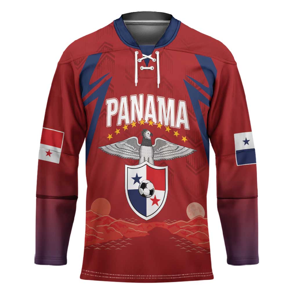 Afro-Panama Football 2026 Custom Hockey Jersey La Marea Roja Making History - Wonder Print Shop