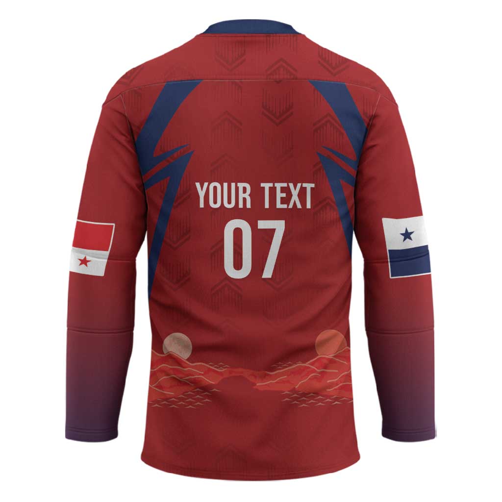 Afro-Panama Football 2026 Custom Hockey Jersey La Marea Roja Making History - Wonder Print Shop