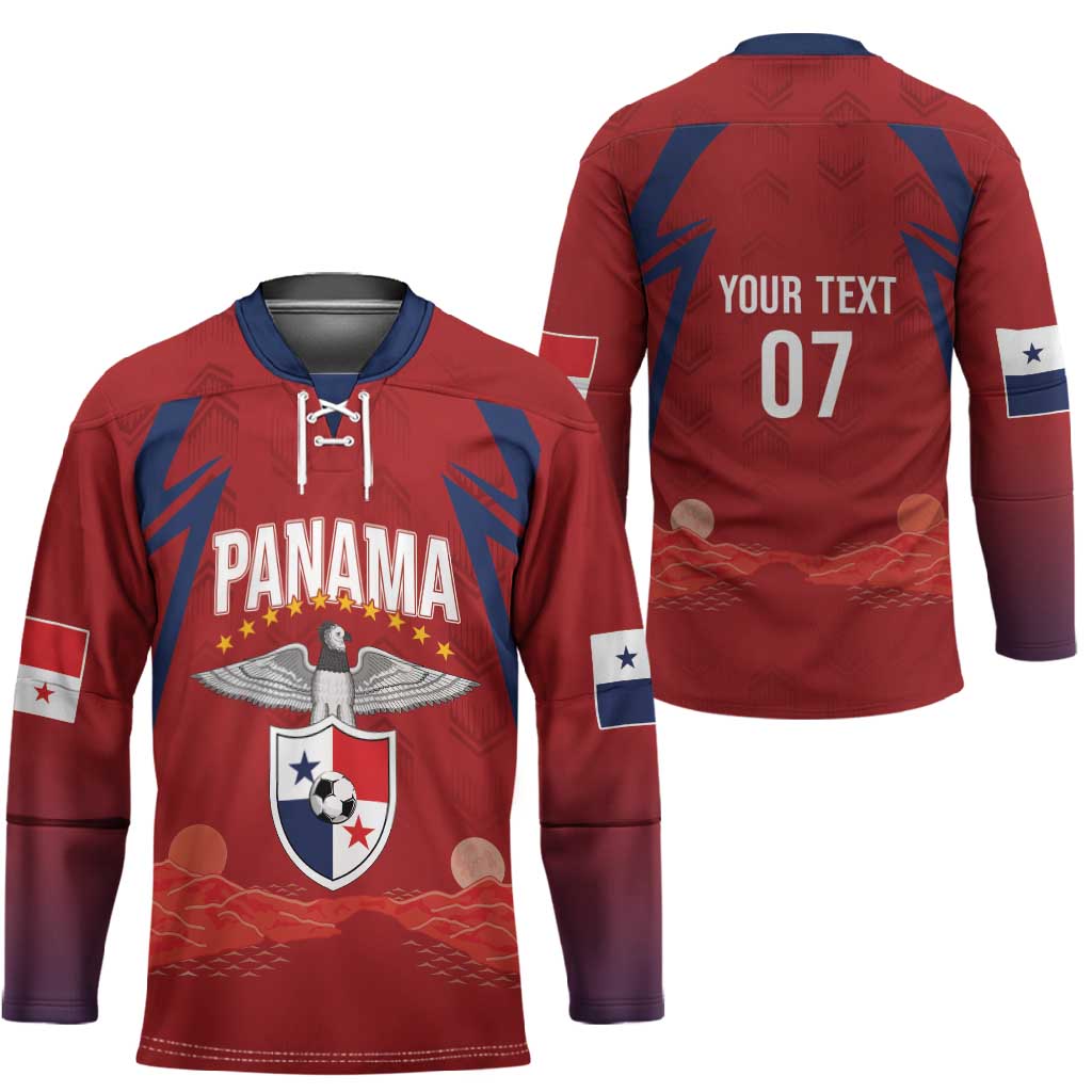 Afro-Panama Football 2026 Custom Hockey Jersey La Marea Roja Making History - Wonder Print Shop