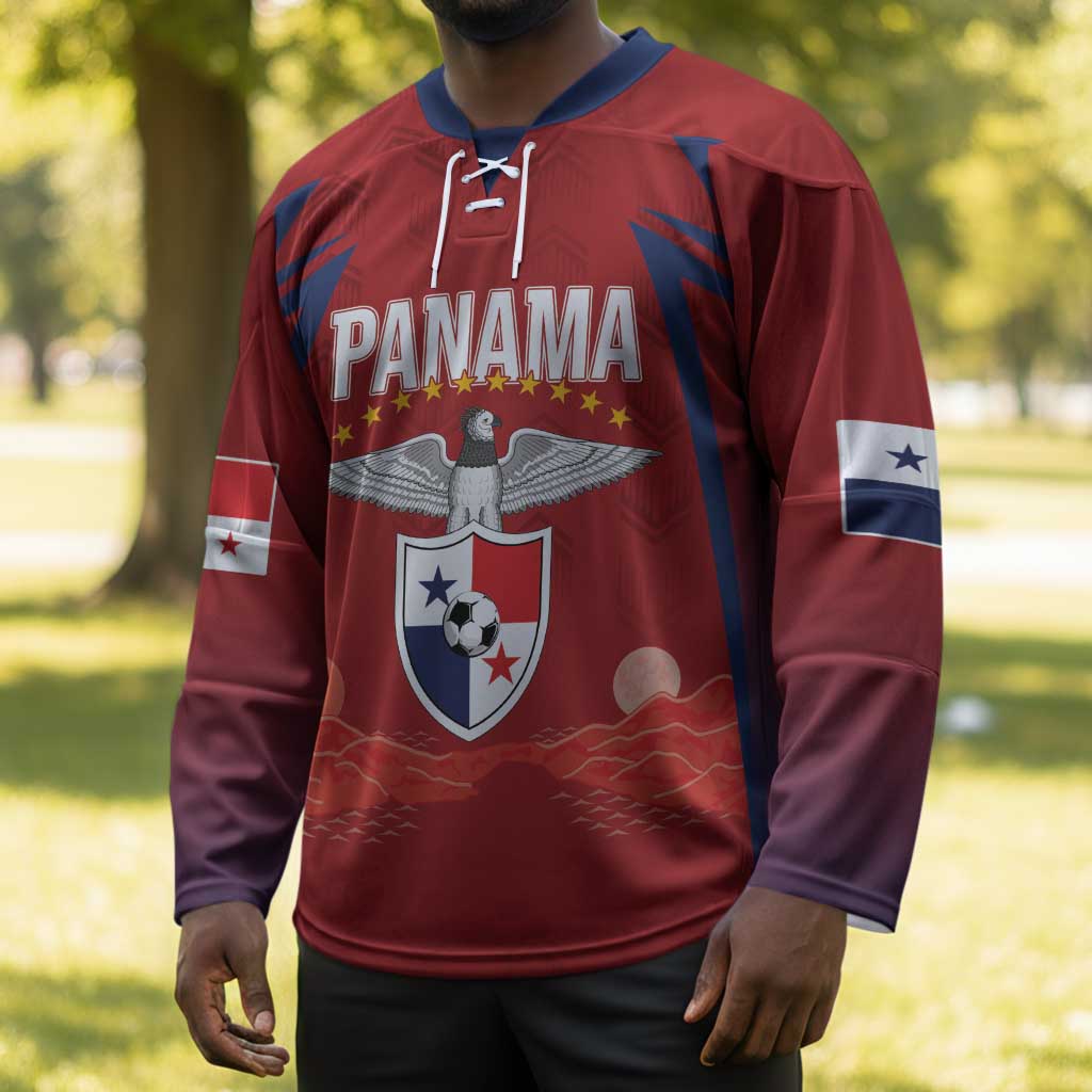 Afro-Panama Football 2026 Custom Hockey Jersey La Marea Roja Making History - Wonder Print Shop