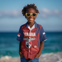 Afro-Panama Football 2026 Custom Kid Hawaiian Shirt La Marea Roja Making History LT7