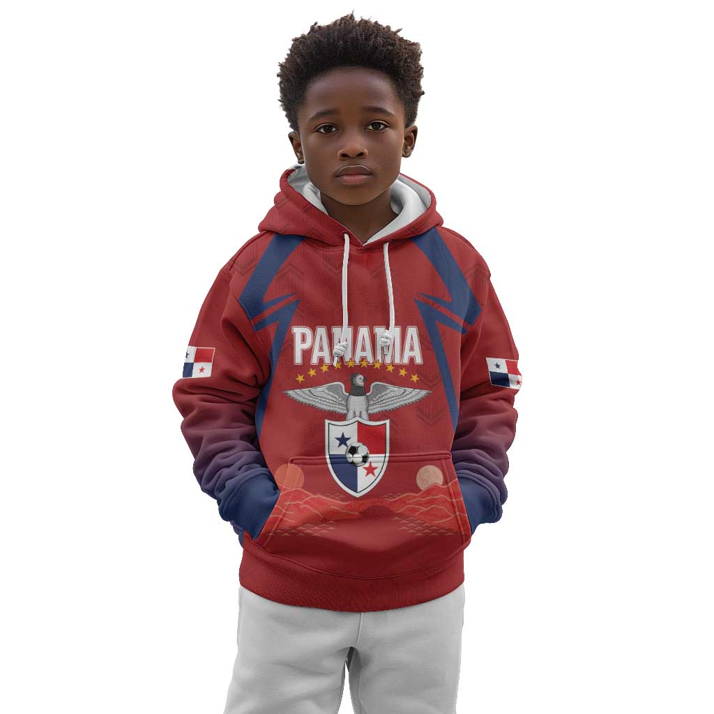 Afro-Panama Football 2026 Custom Kid Hoodie La Marea Roja Making History - Wonder Print Shop