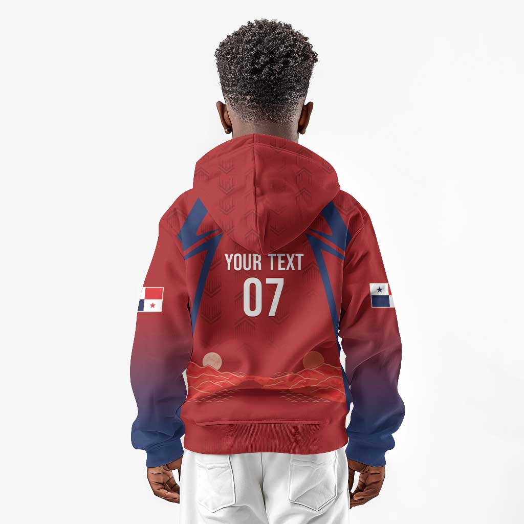 Afro-Panama Football 2026 Custom Kid Hoodie La Marea Roja Making History - Wonder Print Shop