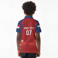 Afro-Panama Football 2026 Custom Kid Polo Shirt La Marea Roja Making History LT7