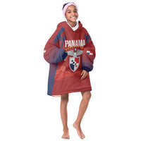 Afro-Panama Football 2026 Custom Kid Wearable Blanket Hoodie La Marea Roja Making History - Wonder Print Shop