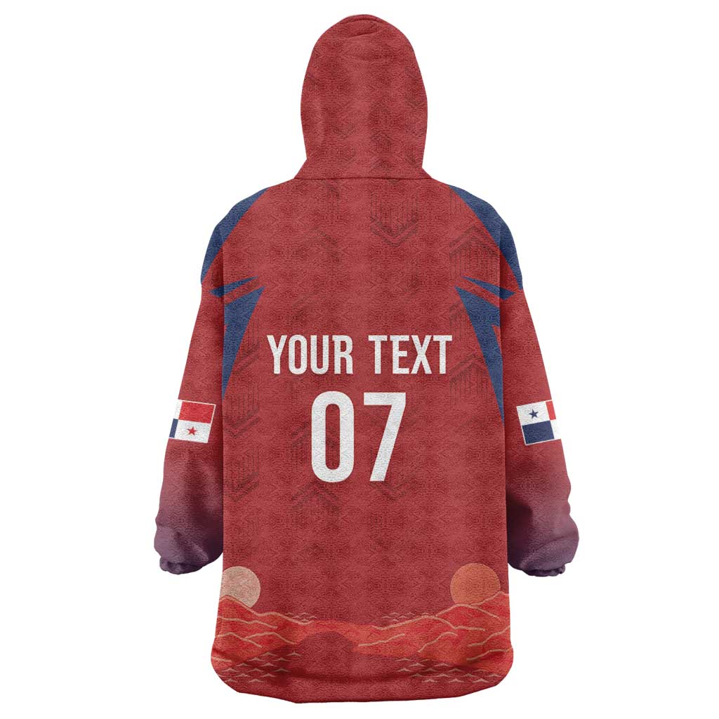 Afro-Panama Football 2026 Custom Kid Wearable Blanket Hoodie La Marea Roja Making History - Wonder Print Shop