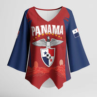 Afro-Panama Football 2026 Custom Kimono Sleeve Blouse La Marea Roja Making History - Wonder Print Shop