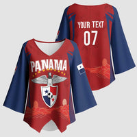 Afro-Panama Football 2026 Custom Kimono Sleeve Blouse La Marea Roja Making History - Wonder Print Shop