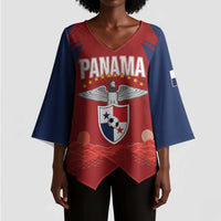 Afro-Panama Football 2026 Custom Kimono Sleeve Blouse La Marea Roja Making History - Wonder Print Shop